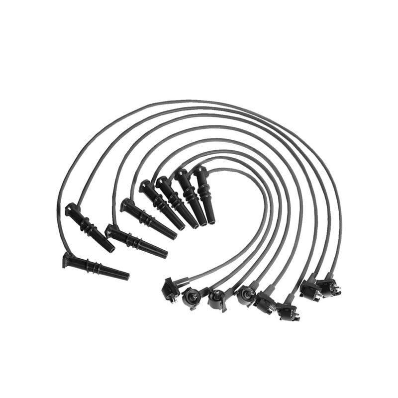 Set of 2 Ignition Coil and 8 Platinum Spark Plug with Wire Set For Ford 1996 1997 1998 1999 F-150 Expedition 1996 1997 Crown Victoria Grand Marquis Town Car 4.6L Replacement for FD487 WR5934 SP432