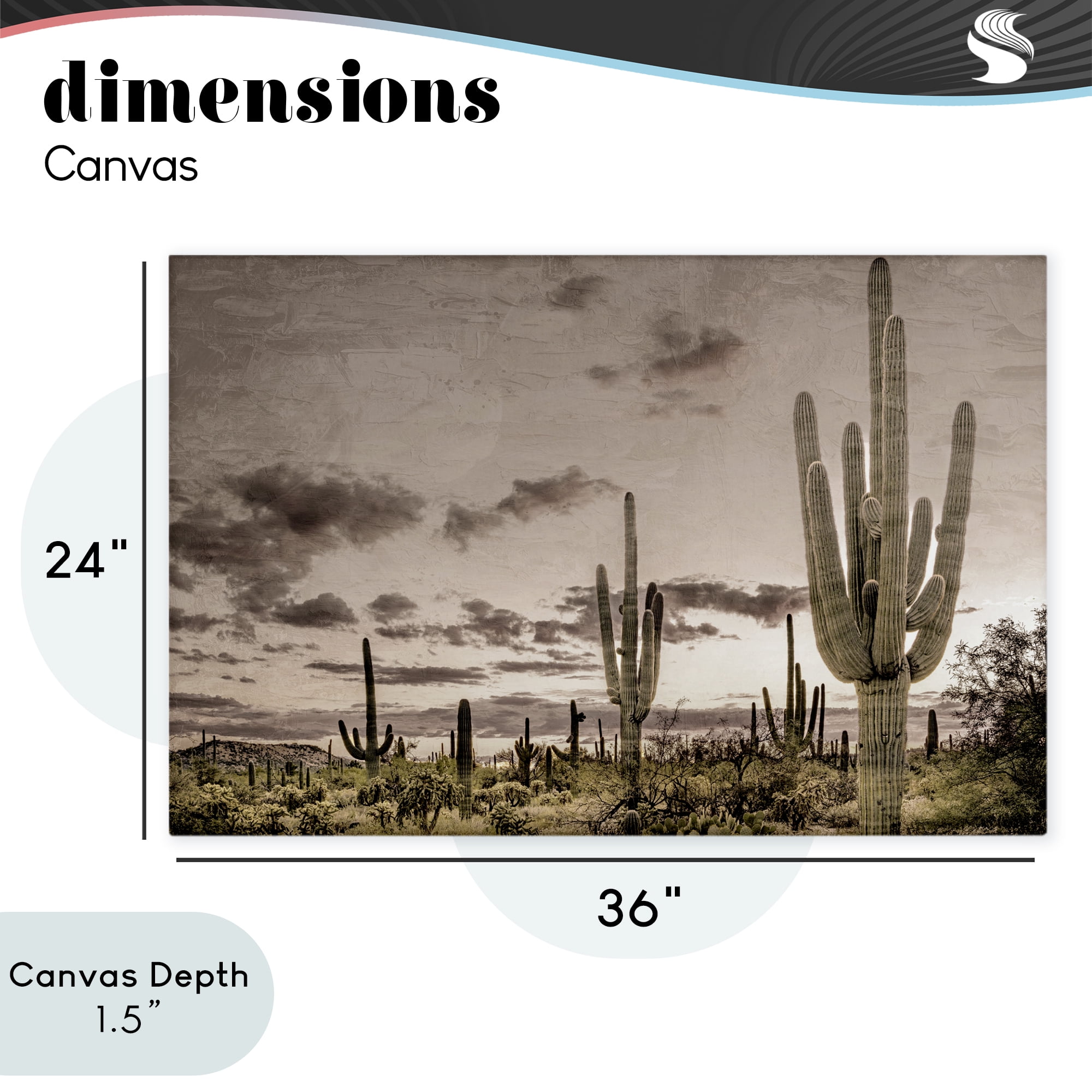 Stupell Industries Desert Sky Wilderness Canvas Wall Art, design by Kim Allen