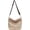 Beige, variant on Women's Tote Shoulder Bag PU Leather Large Size Handbag Ladies Work Travel Shopping