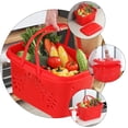 thumbnail image 2 of CHICHUMID Shopping Basket with Handles for Grocery Shopping 1Set, 2 of 8