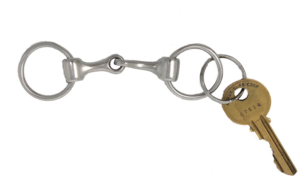 Key Chain Ring Snaffle Bit Western Cowboy Novelty Equine Horse Gift