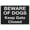Warning Sign 1, variant on Beware Of Dogs Keep Gate Closed Sign Sign, 8"x12" Grade Reflective Sheeting Rust Free Aluminum, Weather Resistant, Waterproof, Easy To Mount