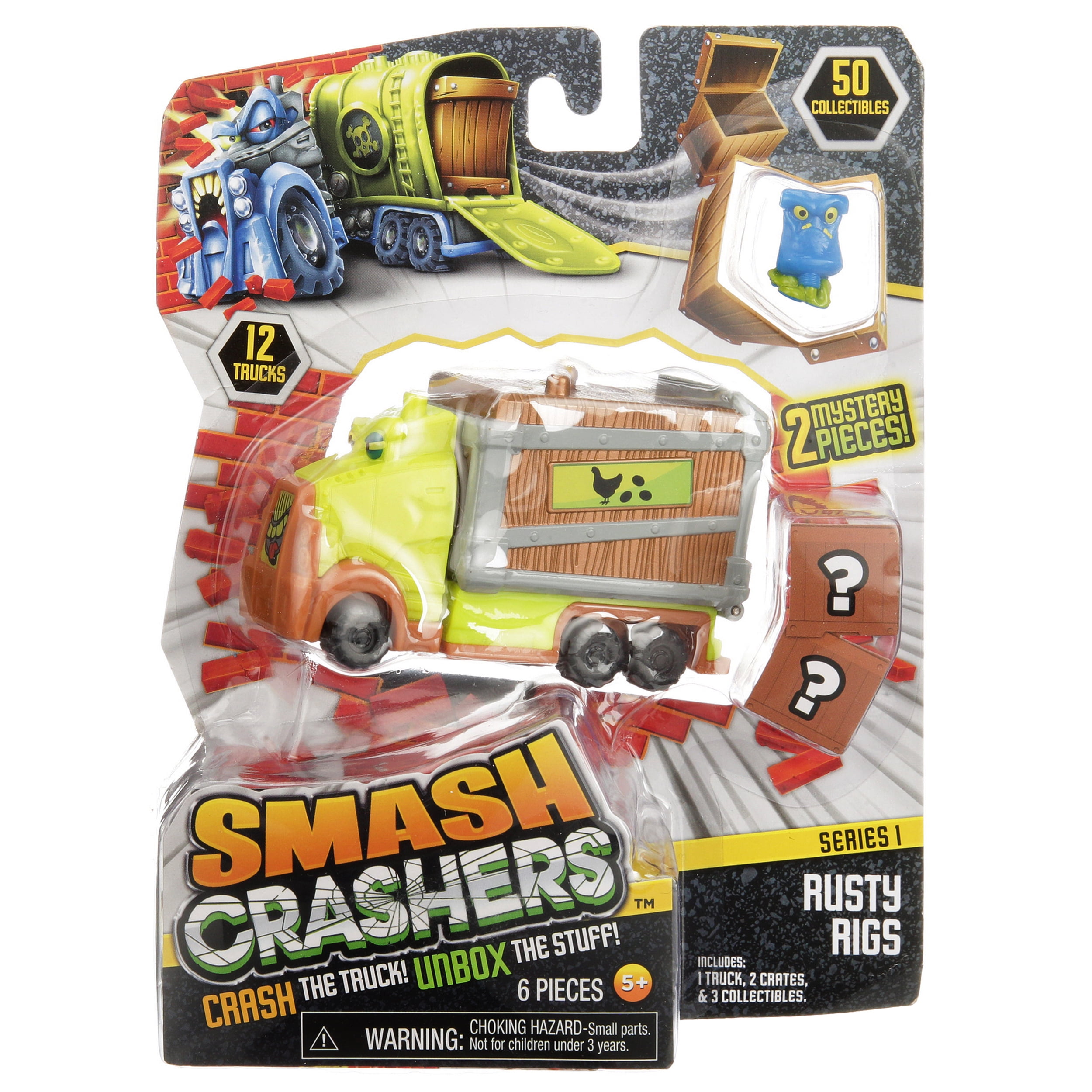 .com: Smash Crashers 3-Pack, Turnpike Ted, Rusty Rigs