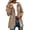 Khaki, variant on Staron Women Hooded Rain Jacket Waterproof Lightweight Windbreaker Long Sleeve Button Zip Collared Solid Casual Basic Travel Loose Coat, Army Green XXL