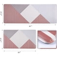 thumbnail image 2 of Grey Red Kitchen Mats for Floor Cushioned Anti Fatigue Non-Slip Waterproof Kitchen Rugs Premium PVC Kitchen Mat and Rug for Comfort Standing Heavy Duty Ergonomic Foam Rug Mother''s Day, 2 of 6