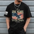 thumbnail image 2 of Leey-World 4th Of July Shirts for Men 1776-2026 250th Birthday Patriotic American Flag T-Shirt 4th of July Shirt(Black,XL), 2 of 5