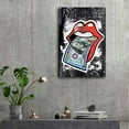 thumbnail image 6 of Graffiti Sexy Red Lips Money Talks Artworks Picture Print Poster Wall Art Painting Canvas Gift Decor Home Posters Decorative 24x36inch(60x90cm), 6 of 6