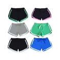 thumbnail image 6 of Women Casual Fast Drying Drawstring Color Block Elastic Waist Shorts, 6 of 6