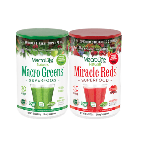 MacroLife Naturals Macro Greens - 90 Servings / 30 oz