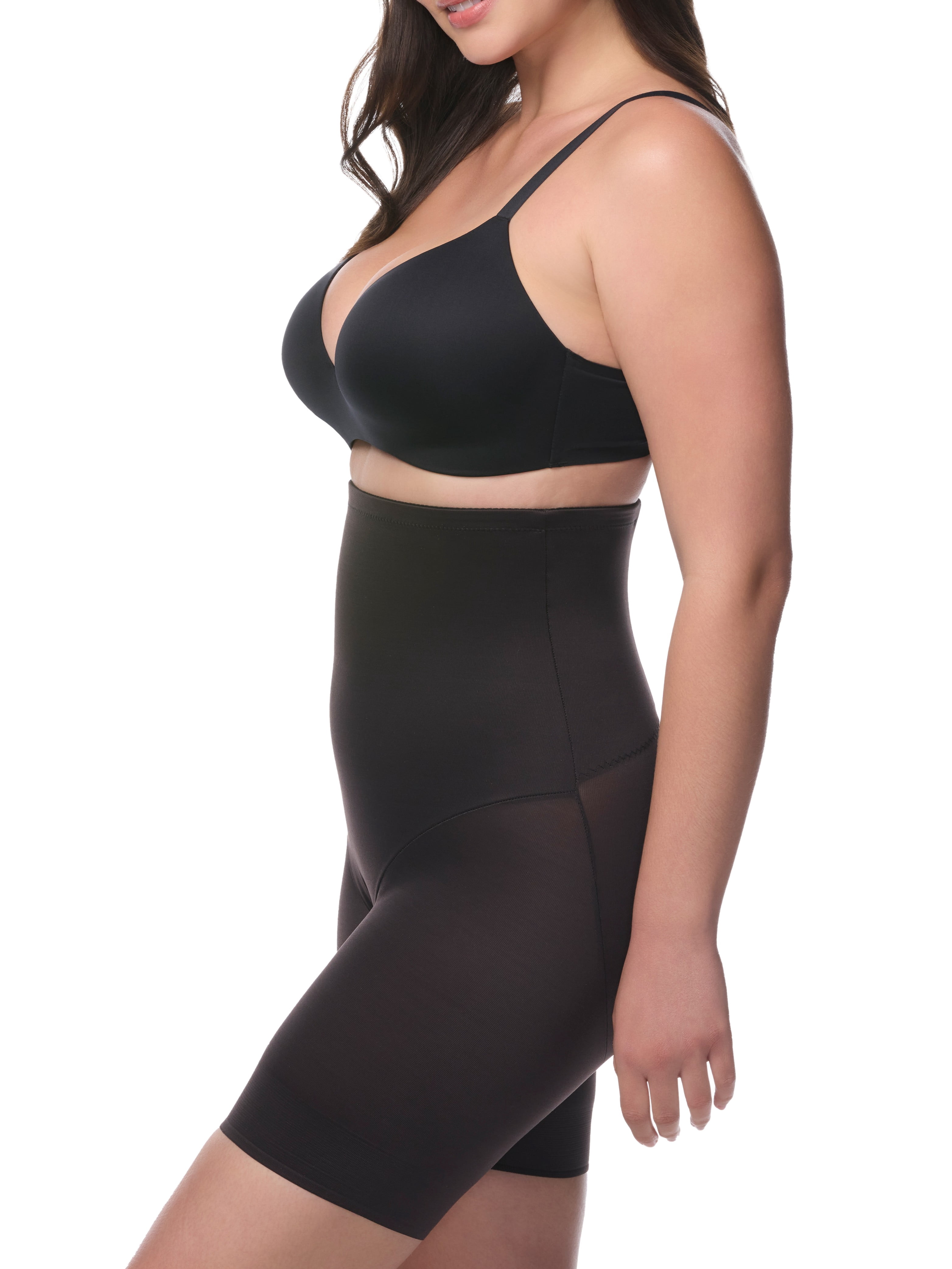 Cupid Women's Extra Firm Control Back Magic High Waist Thigh Slimmer Shapewear