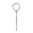 thumbnail image 2 of Diamond2Deal 14K Pendentif Initiale Lettre P en Or Blanc pour Femmes, 2 of 6