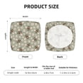 thumbnail image 5 of Honeii Bees And Chamomile Print Square Cushion Cover with Elastic Band & Ties,Sofa Cushion Covers,Furniture Protector for Living Room,Washable Sofa Seat Slipcover-Six Piece, 5 of 7