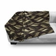 thumbnail image 3 of Brown Soft Flannel Fleece Throw Blanket, Ethnic African Style Cheetah Skin Texture Pattern Camouflage Design, Cozy Plush for Indoor and Outdoor Use, 70" x 90", Redwood Brown, by Ambesonne, 3 of 6
