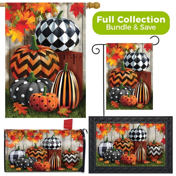 Briarwood Lane Patterned Pumpkins Autumn Design Collection