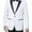 White - Peak Lapel, variant on Giorgio Fiorelli Men’s G47815/17 One Button Modern Fit Two-Piece Shawl Collar Tuxedo Suit Set - Blue - 38S