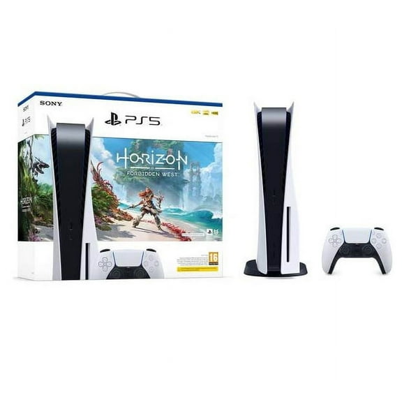Restored Sony PS5 825GB Console Horizon Forbidden West Bundle (Refurbished)