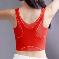 thumbnail image 4 of DuoJiaJ Plus Size Women's Seamless Front Closure Sports Bra With Supportive Design And Wire Comfort" Plus Size Bras Red, 4 of 4