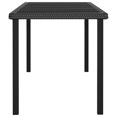 thumbnail image 3 of vidaXL 9 Piece Garden Dining Set Poly Rattan Black, 3 of 3