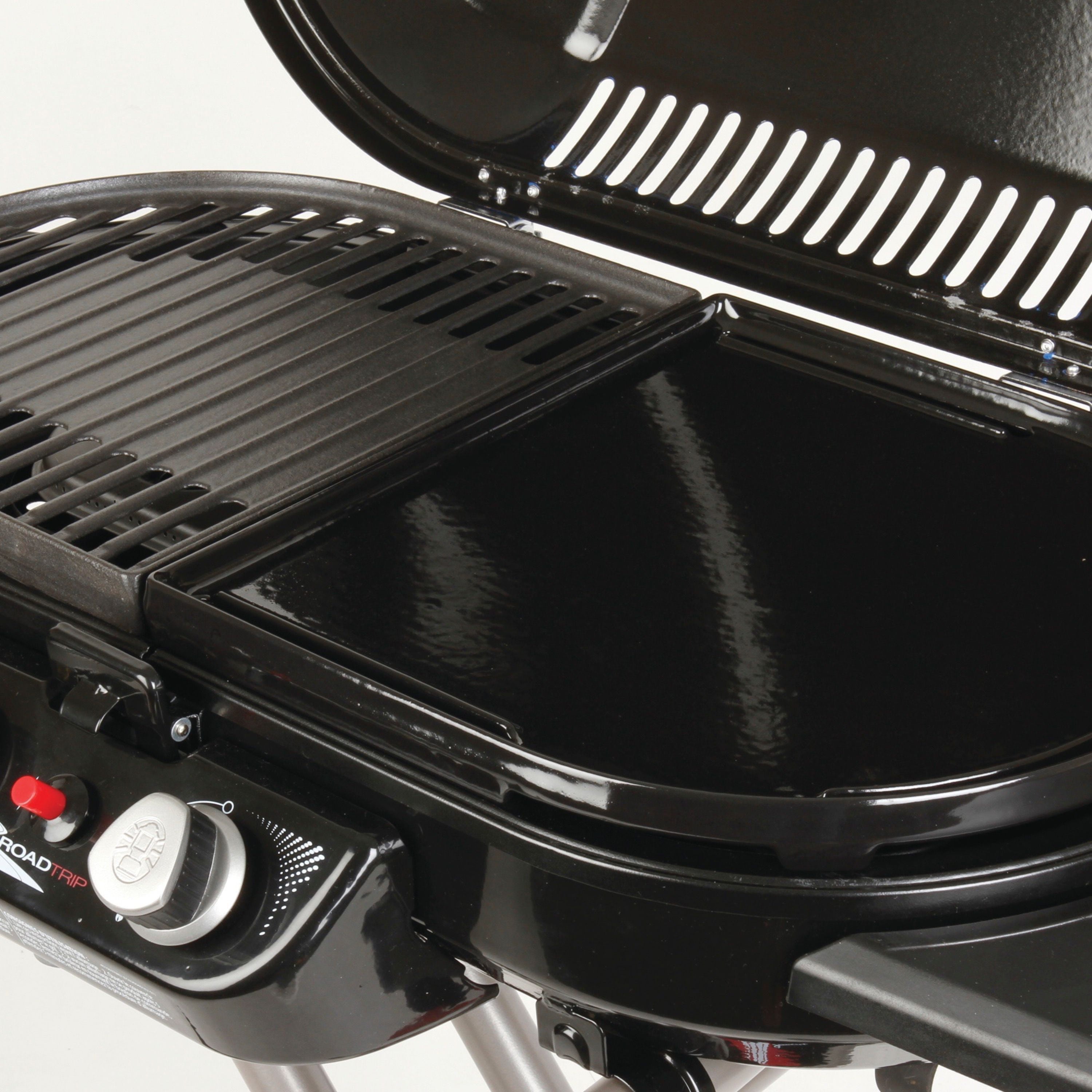 Full Size bbq777 Cast Iron Griddle and Carry Bag Replacement Kit for Coleman Roadtrip Swaptop Grill Griddle 