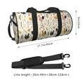 thumbnail image 2 of Xecao Cartoon Chickens Print Travel Duffle Bag, Bag Carry On Tote Bags for Women, Travel Sport Gym Bag for Men, Hospital Bag for Labor and Delivery, 2 of 6