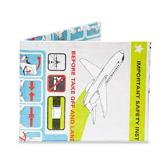 In Flight Pilot Aircraft Travel Instructions Mighty Billfold Wallet