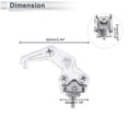 thumbnail image 4 of Gancho colgante para motocicleta, forma de garra, soporte para casco, equipaje, bolsa para scooters y bicicletas, tono plateado, longitud de 62mm, 4 of 7