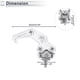 thumbnail image 4 of Gancho colgante para motocicleta, forma de garra, soporte para casco, equipaje, bolsa para scooters y bicicletas, tono plateado, longitud de 62mm, 4 of 7