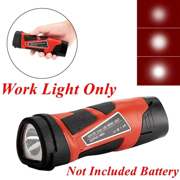 Portable LED Work Light For Milwaukee 12V Li-Ion Battery Work Light Flashlight
