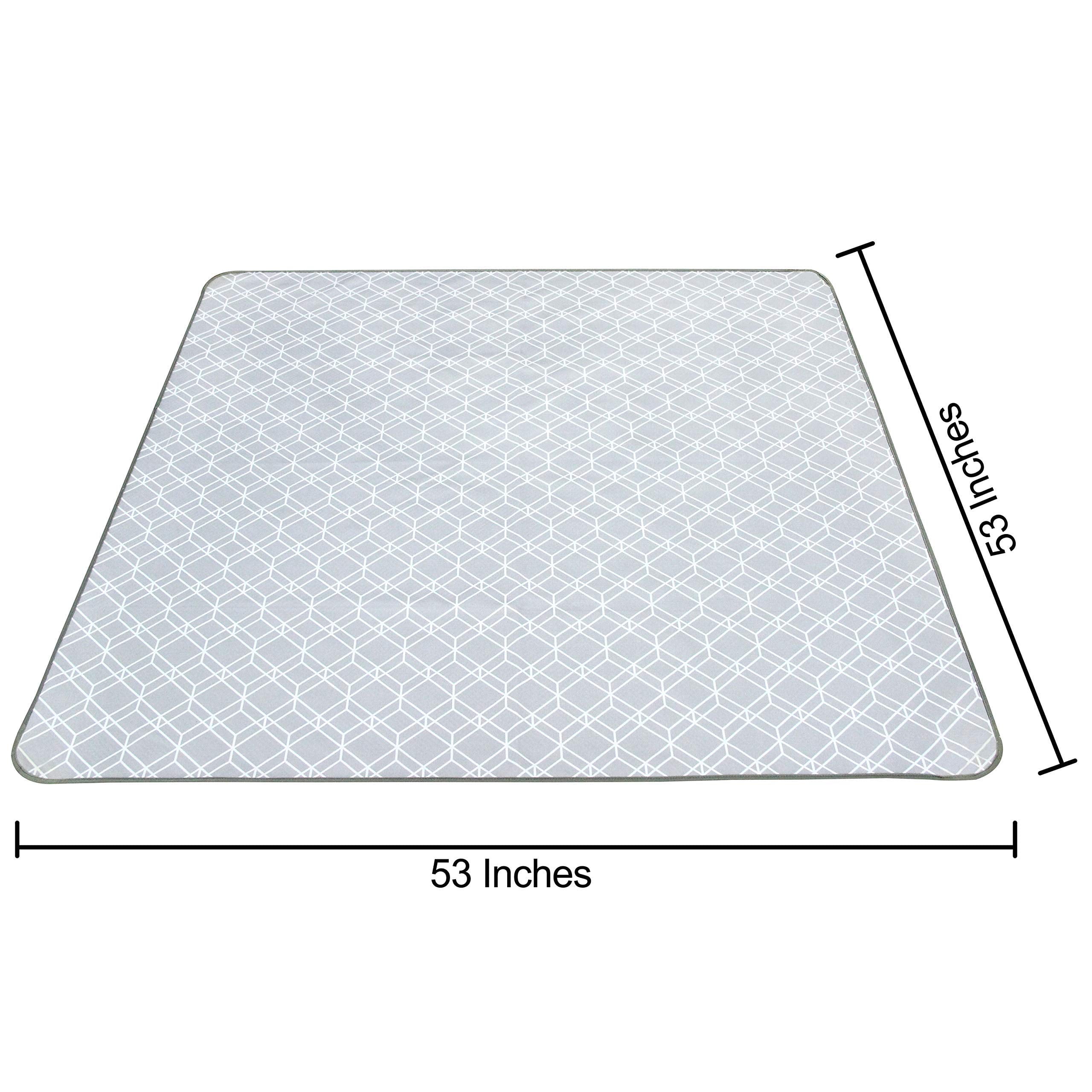 Highchair Food Catcher High Chair Mat Grey) Paw Legend Washable