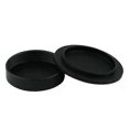 thumbnail image 3 of 2 tapas traseras metálicas plateadas y negras para lentes de cámara con montura de rosca M39 de 39 mm., 3 of 5