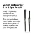 thumbnail image 2 of PUPA Milano Vamp! Waterproof 2 in 1 Eye Pencil, 100 Iconic Black, 0.12 oz, 2 of 4