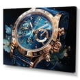 thumbnail image 2 of Designart "Sapphire Timepiece Blue Luxury Watch I" Fashion Wall Art Print, 2 of 5