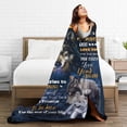 thumbnail image 6 of Wolf Super Soft Cozy Flannel Blanket for Son - Graduation, Wedding, Birthday Gifts - 60x50in, 6 of 6