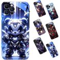 thumbnail image 1 of LAICAIW Flash Phonecase, Super Armor Flash Phonecase for iPhone, Colorful Nightlight Tempered Glass Phone Case, for iPhone 11 12 13 14 15 Pro Max (F,for iPhone 13ProMax), 1 of 7
