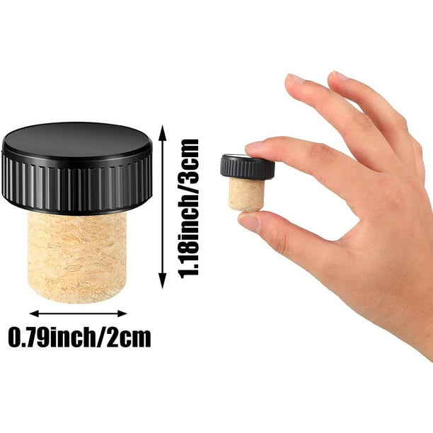 2Pc Wood Thermos Stopper Natural Safe Cork Plug Vacuum Flasks Seal