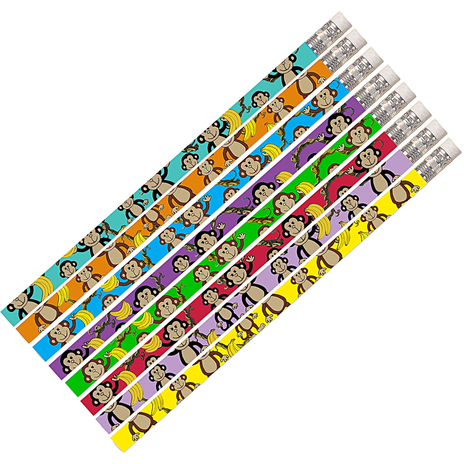 Musgrave Pencil Company Dancin’ Monkey Motivational Pencils, 12 Per Pack, 12 Packs
