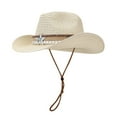 thumbnail image 3 of Hauaitttt Summer Holiday Casual Style Hat Outdoor Outing Sun Hat Brim Can Be Shaped Sun Hat Hat Collapsible Hat Gardening Visor Foldable Cowboy Hats for Women Travel Bag Women Beach Head Visors Mens, 3 of 3