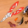 thumbnail image 2 of figatia Stainless Steel Fishing Pliers, Fishing Gripper, Fishing Accessory, Fishing Lines Cutter Multipurpose Sturdy Fishing Scissors Orange, 2 of 8