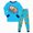 boy outfits-Sky Blue, variant on TOWED22 2Pcs Toddler Boy Girl Clothes Long Sleeve Printed Crewneck Sweatshirt Sweatpants Casual Fall Winter Outfits Set(Red,3-4 Y)