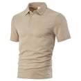 thumbnail image 5 of New Fashion Sets Men's Leisure Tracksuit Set Sports Casual Short Sleeve Solid Color Polo Shirt+Shorts Streetwear 2 Piece Suits, 5 of 5