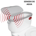 thumbnail image 2 of Baño Entrenador para Niños con Sonido de Agua Asiento Acolchado Antideslizante Soporte para Papel Higiénico - Gris, 2 of 8