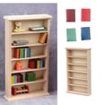 thumbnail image 1 of Organizador de Estantería Hecho 1:12, 6 Capas con Muebles de Minilibros Que Se Abren perfke gabinete de casa de muñecas, 1 of 9