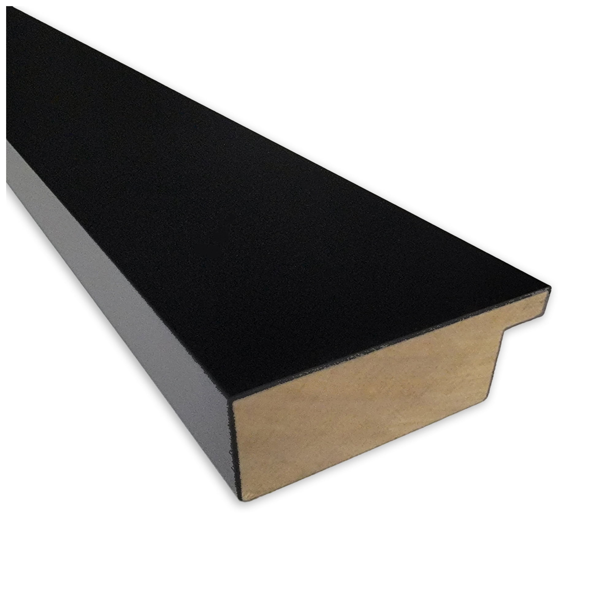 Amanti Art Grey Cork Board Wood Framed Basic Black Bulletin Board 41 in. x 29 in.