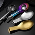 thumbnail image 1 of Spoon Rest Non-slip Smooth Edges One-piece Molding Stable Polishing Surface Keep Counters Clean Anti-Rust Spoon Rest And Buffet Clip Holder Kitchen Supplies, 1 of 8