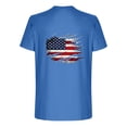 thumbnail image 6 of Vetsdori Mens Short Sleeve Tshirts Independence Day Red White and Blue Pullover Fourth of July American Flag Outdoor,Summer Patriotic Tops for Men Crew Neck, 6 of 6