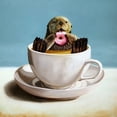 thumbnail image 3 of Heffernan, Lucia 15x15 Black Modern Framed Museum Art Print Titled - Otterly Delicious, 3 of 5