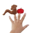 thumbnail image 2 of destyer Set of 2pcs Finger Puppets Tale Worm and Apple, 2 of 9