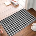 thumbnail image 1 of Front Door Mat Classic Plaid Bedroom Entryway Rug Non-Slip Washable Indoor Carpet Doormat Decorative Low Profile Area Rug for Home Living Room Bedroom Laundry Floor Decor, 24 x 16 Inch, 1 of 7