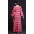 thumbnail image 2 of Bimba Polyester Georgette Stencil Damask Print Womenâ€™s Long Elastic Waist Casual Summer MaxiÂ&nbsp;Dress-X-Large, 2 of 5