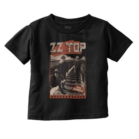 

Official ZZ Top Tres Hombres Concert Toddler Boy Girl T Shirt Infant Toddler Brisco Brands 6M